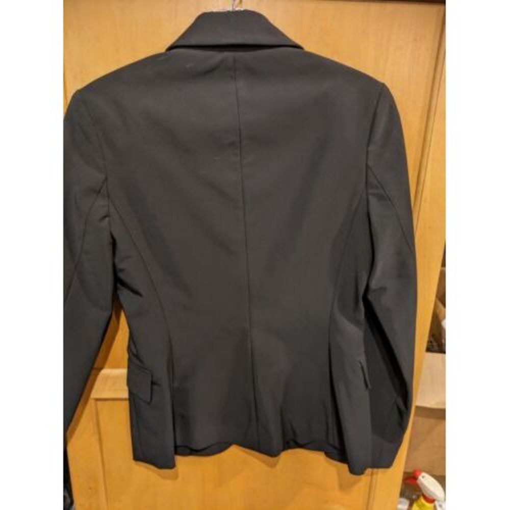 Theory Classic Suit Blazer Jacket Button Front Black Sz 2 - Picture 2 of 3